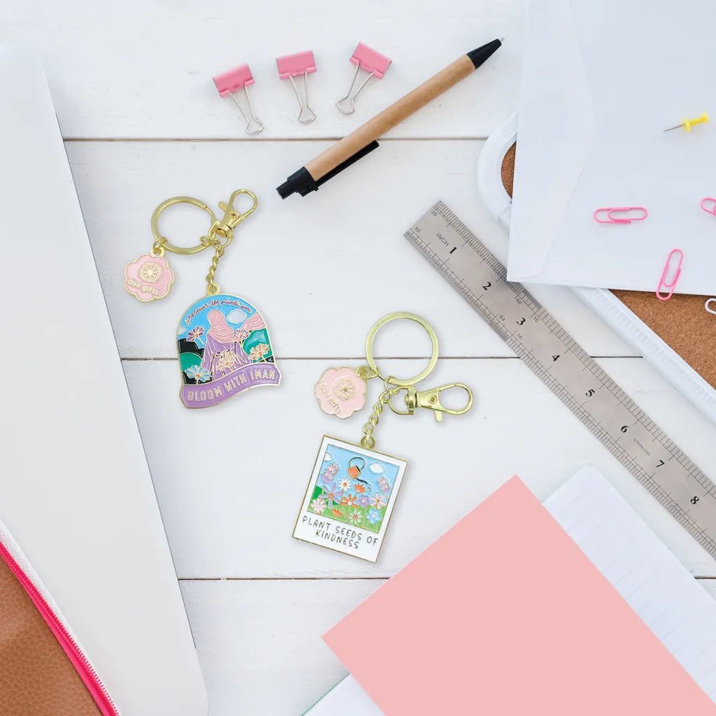 Bloom With Iman - Islamic Quote Keyring