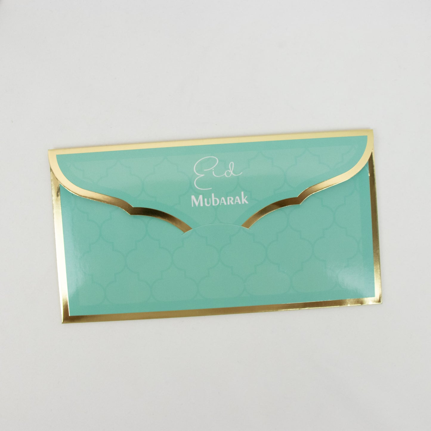 Eid Mubarak Money Envelopes - Green & Gold - Pack of 10
