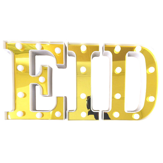 Eid Letter Lights - Gold