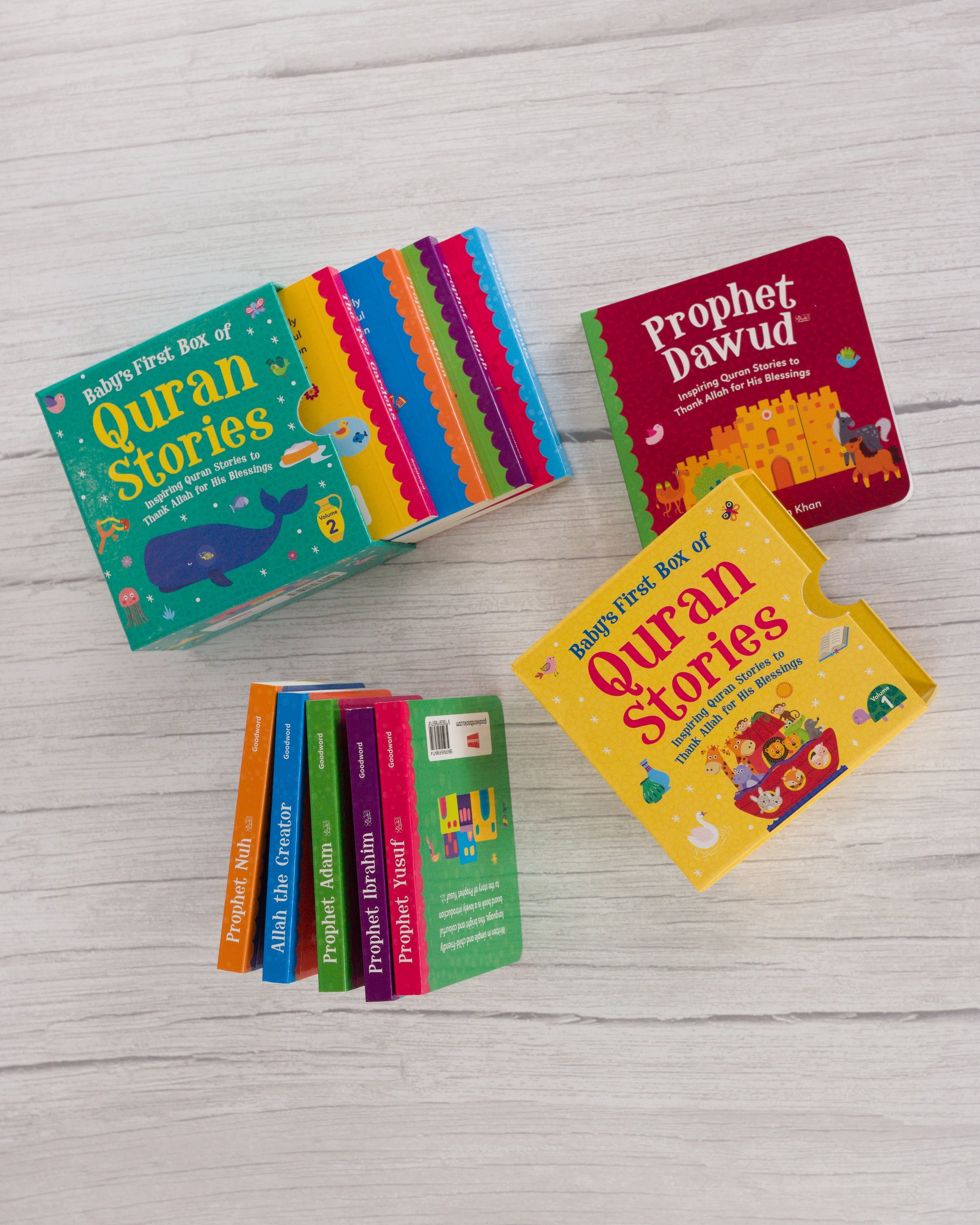 Baby's First Box of Quran Stories Bundle - Box 1 and Box 2 - Anafiya Gifts