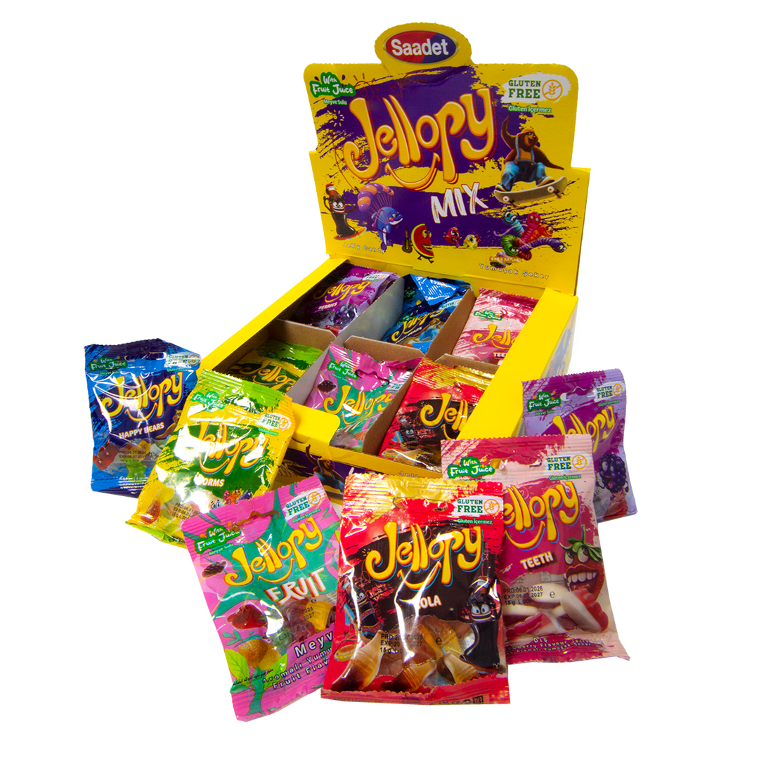 Mini Sweet Bags - Jellopy Gummy Mix - 36 Packs