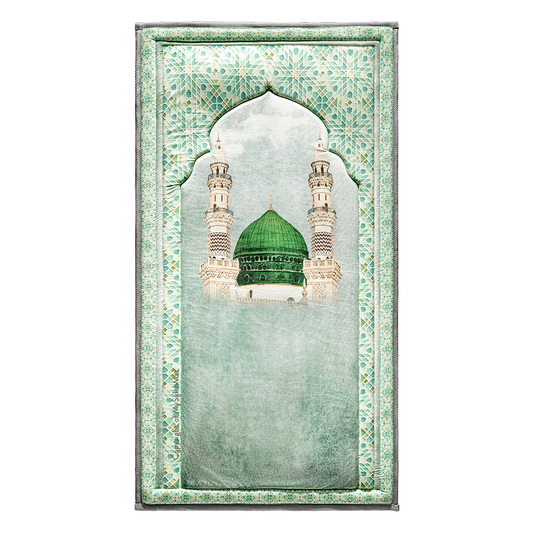 Al-Masjid an-Nabawi - Premium Padded Adult Prayer Mat