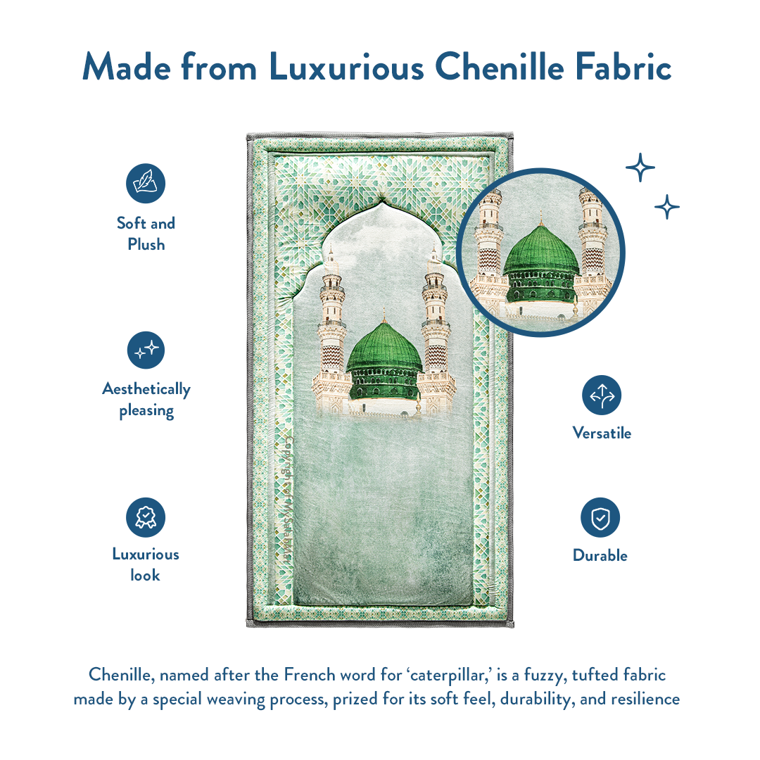 Al-Masjid an-Nabawi - Premium Padded Adult Prayer Mat