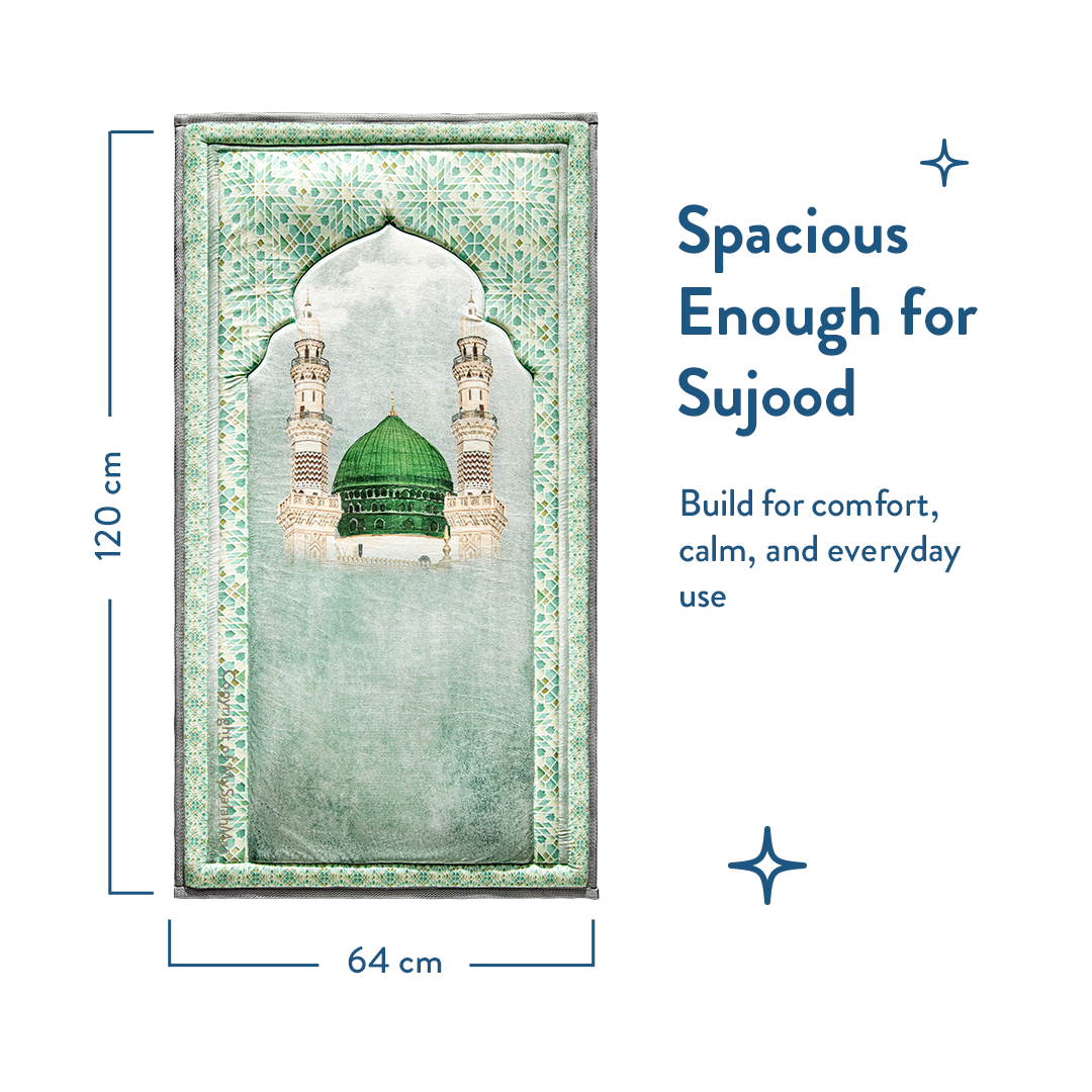 Al-Masjid an-Nabawi - Premium Padded Adult Prayer Mat