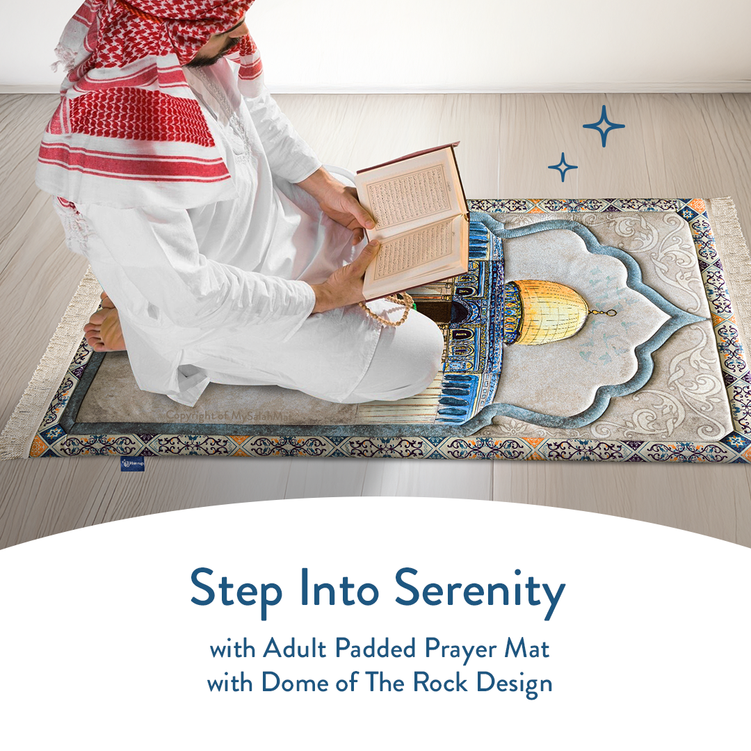 Dome of the Rock - Premium Padded Adult Prayer Mat