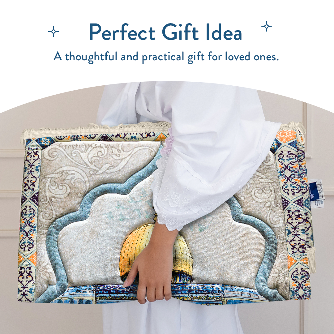 Dome of the Rock - Premium Padded Adult Prayer Mat