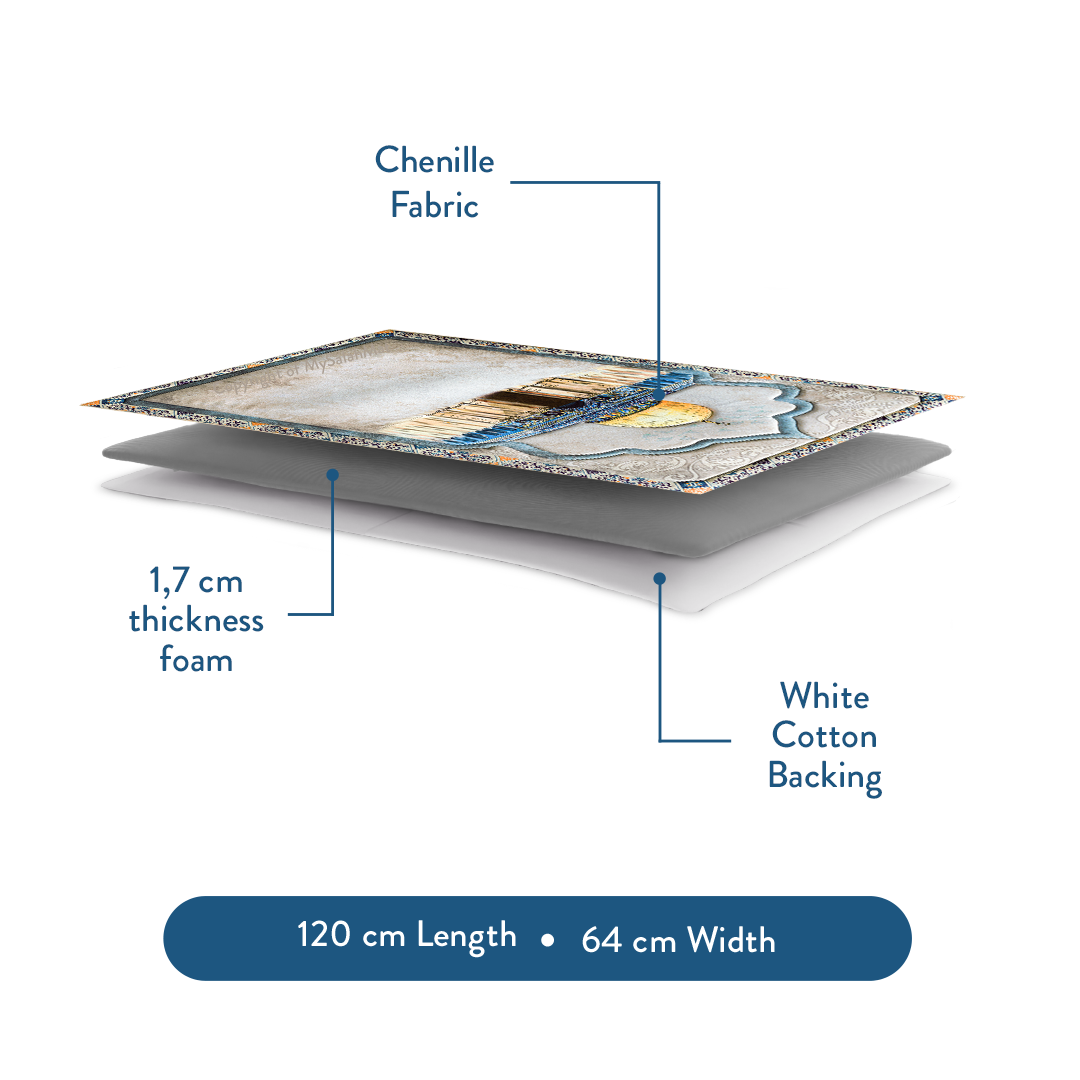 Dome of the Rock - Premium Padded Adult Prayer Mat