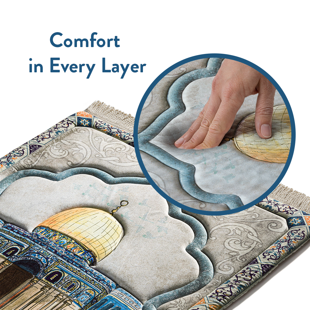 Dome of the Rock - Premium Padded Adult Prayer Mat