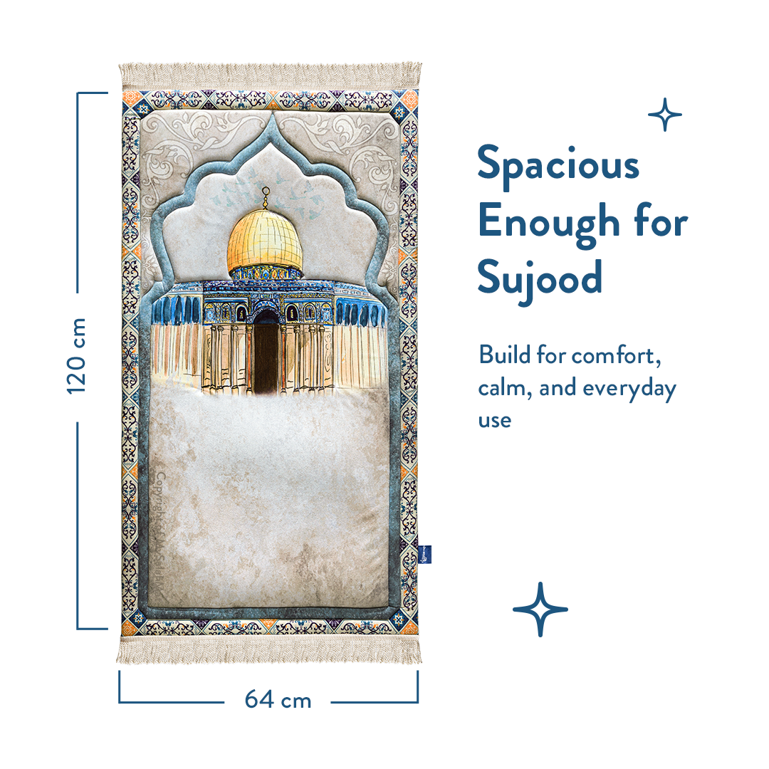 Dome of the Rock - Premium Padded Adult Prayer Mat