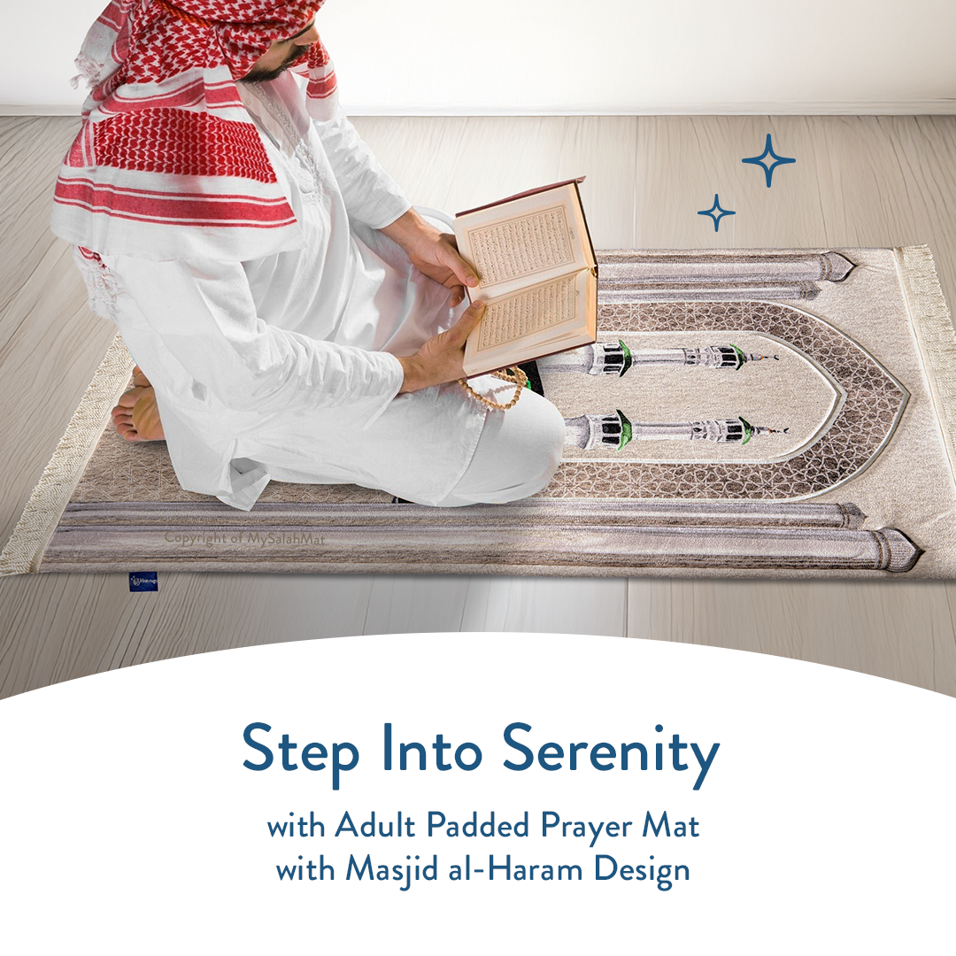 Masjid al-Haram - Premium Padded Adult Prayer Mat