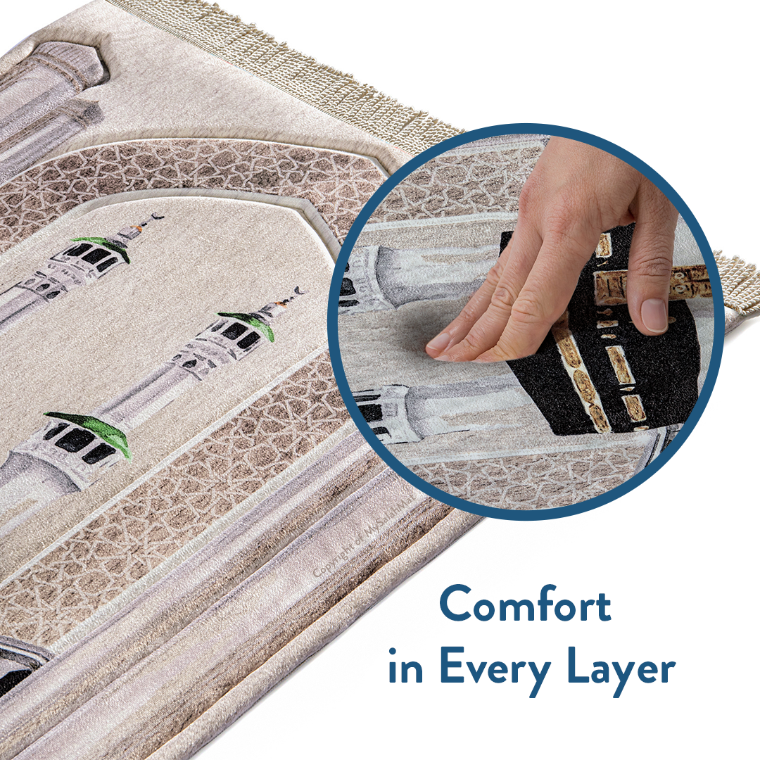 Masjid al-Haram - Premium Padded Adult Prayer Mat
