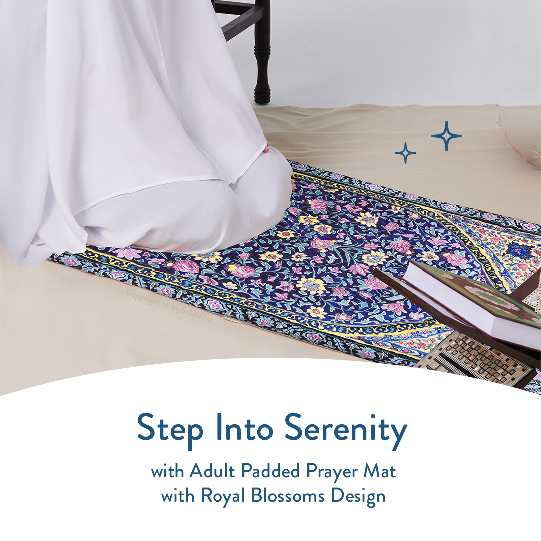 Royal Blossoms - Premium Padded Adult Prayer Mat