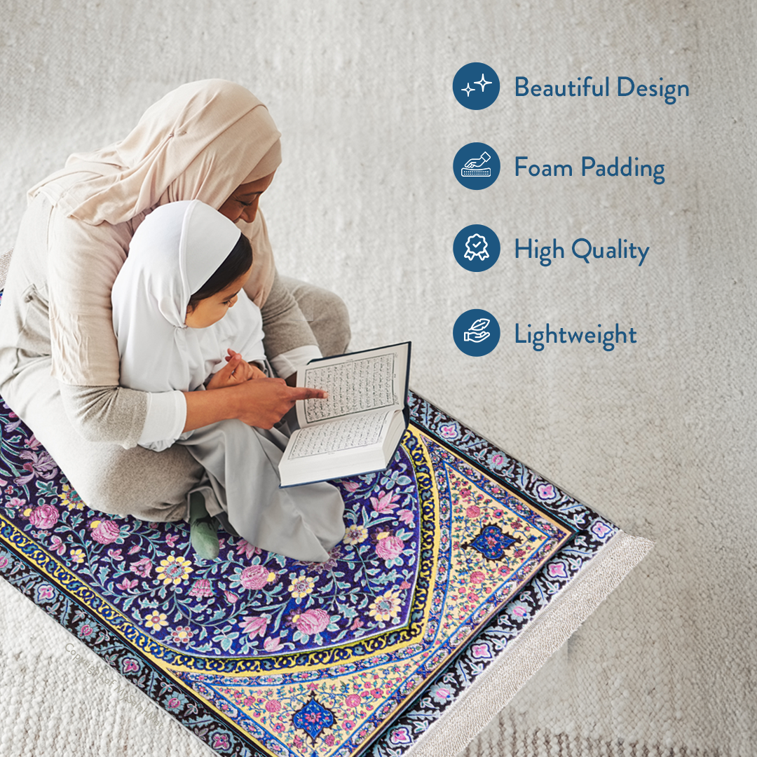 Royal Blossoms - Premium Padded Adult Prayer Mat