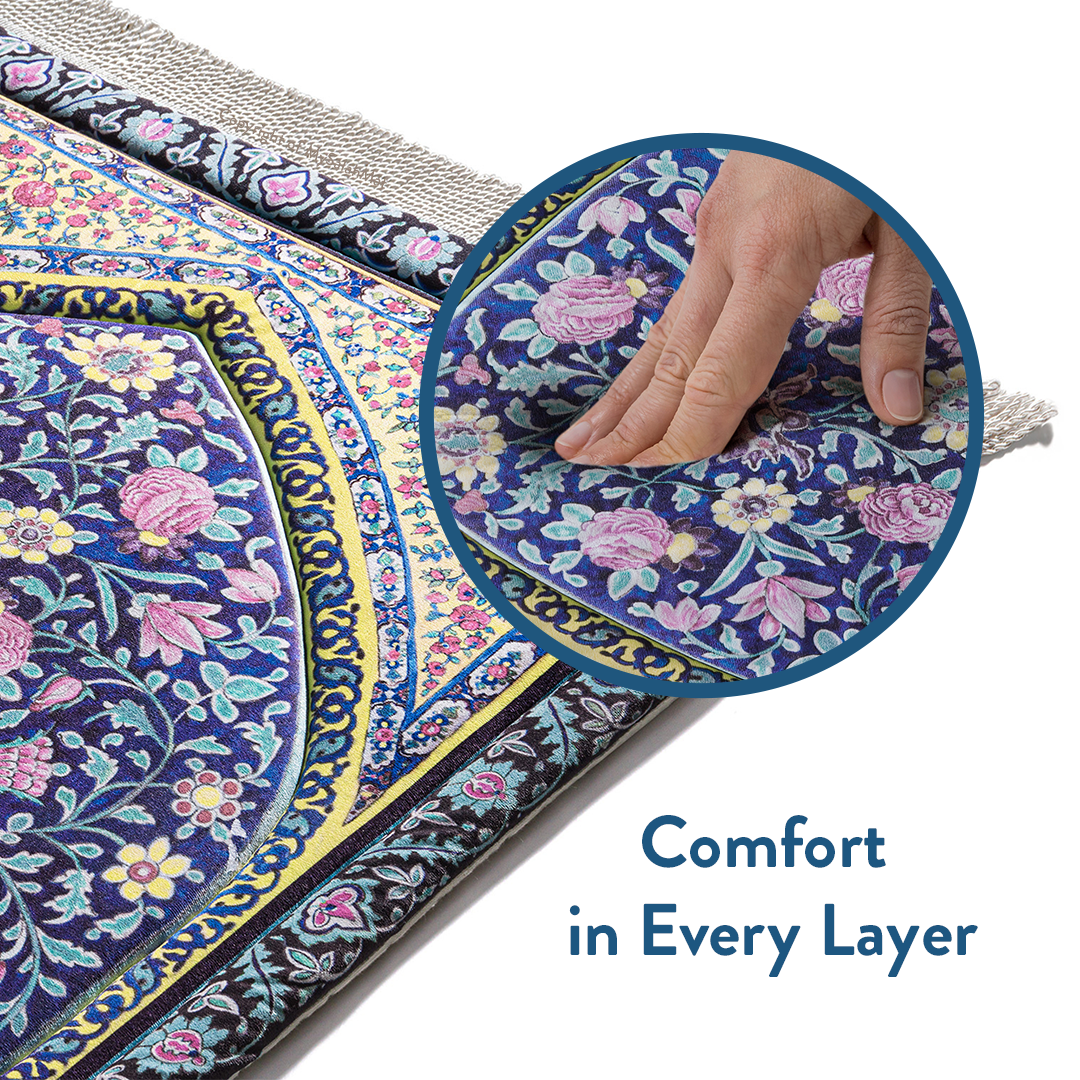Royal Blossoms - Premium Padded Adult Prayer Mat