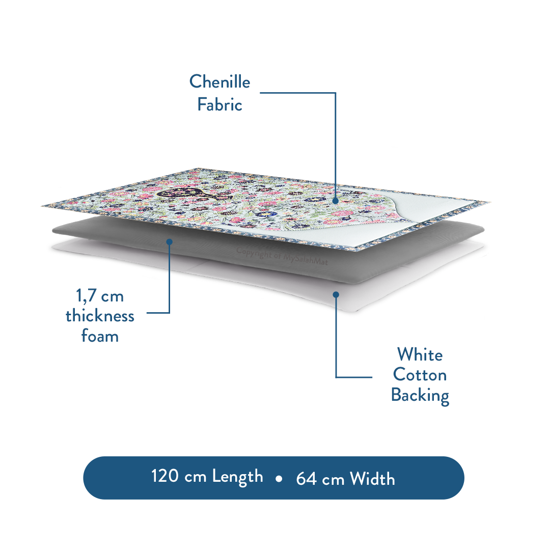 Spring Blossoms - Premium Padded Adult Prayer Mat