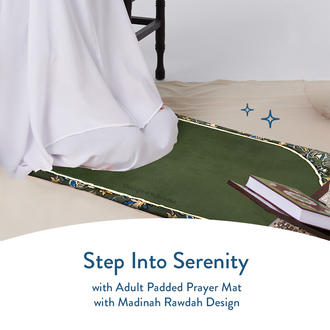 Madinah Rawdah - Premium Padded Adult Prayer Mat