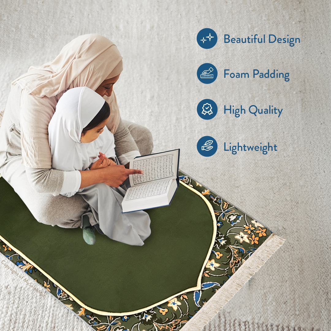 Madinah Rawdah - Premium Padded Adult Prayer Mat