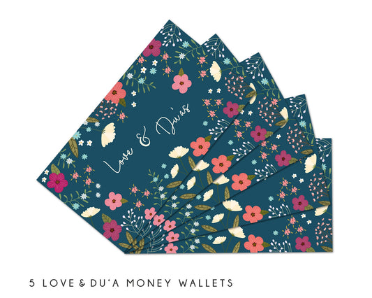 Love & Duas Money Wallets - 5 Pack