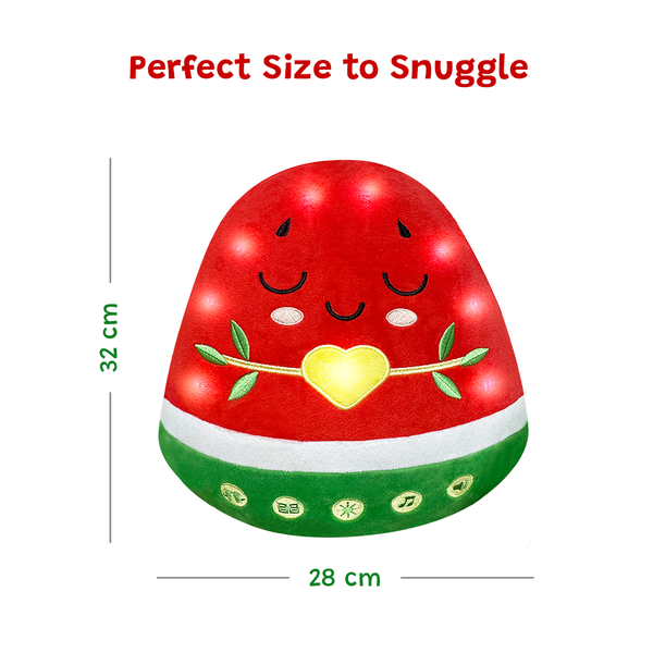 Nūr the Watermelon - Light-Up Interactive Islamic Plushie with Surahs, Duas & More