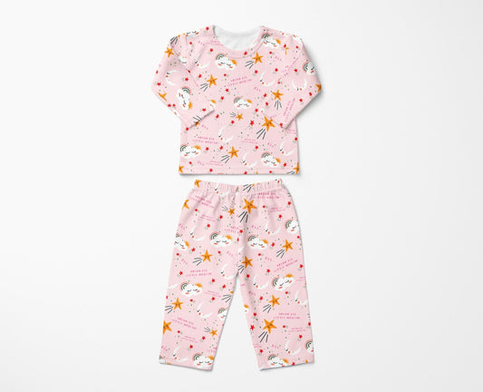 Dream Big Little Muslimah Pyjamas - Pastel Pink