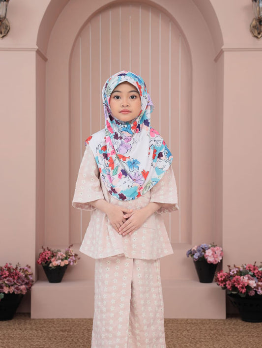 Bright Floral Fiona Kids Hijab