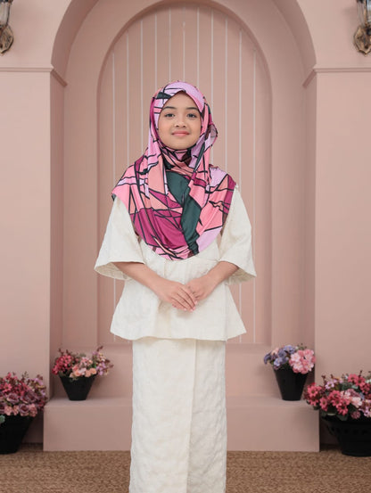 Bold Pink Fiona Kids Hijab