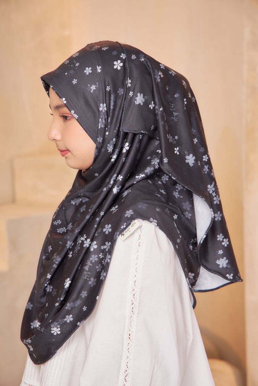 Midnight Bloom Kids Hijab