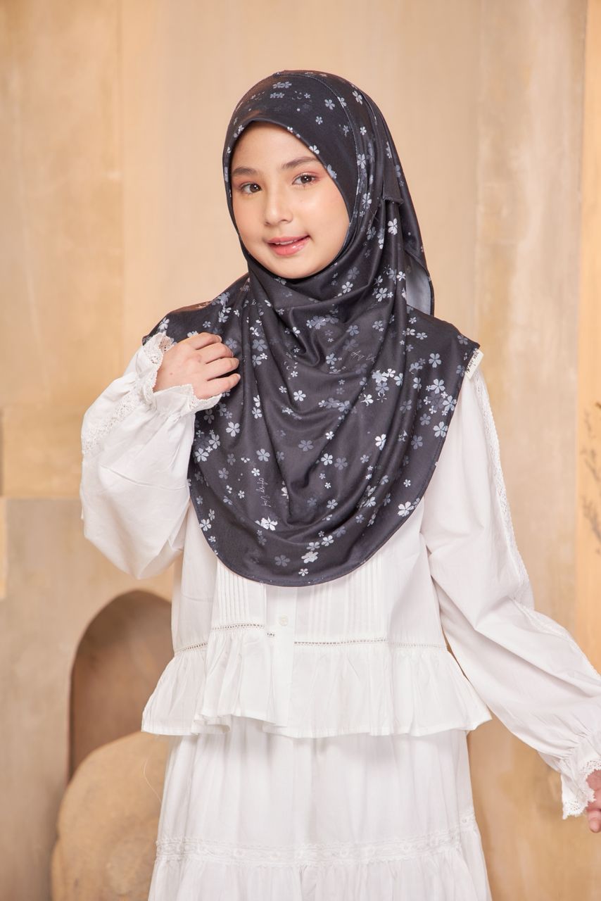 Midnight Bloom Kids Hijab