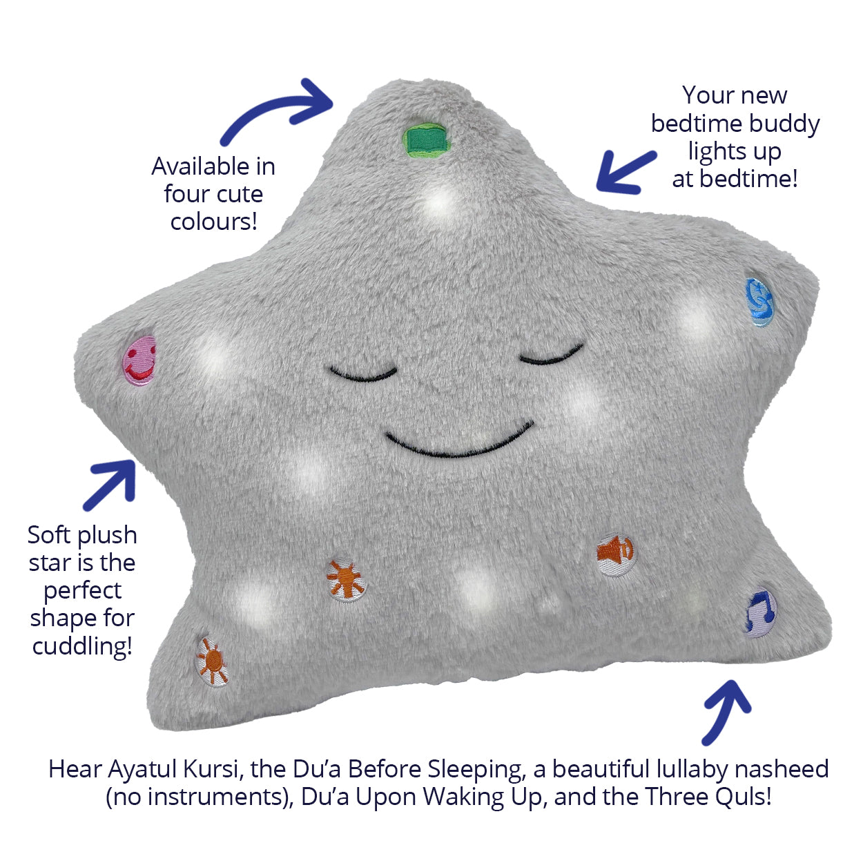 My Dua Pillow - Grey