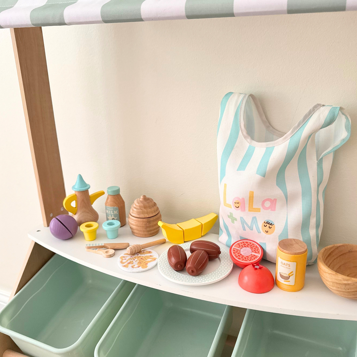 Eat the Sunnah Play Food Set with Shopping Bag - Anafiya Gifts