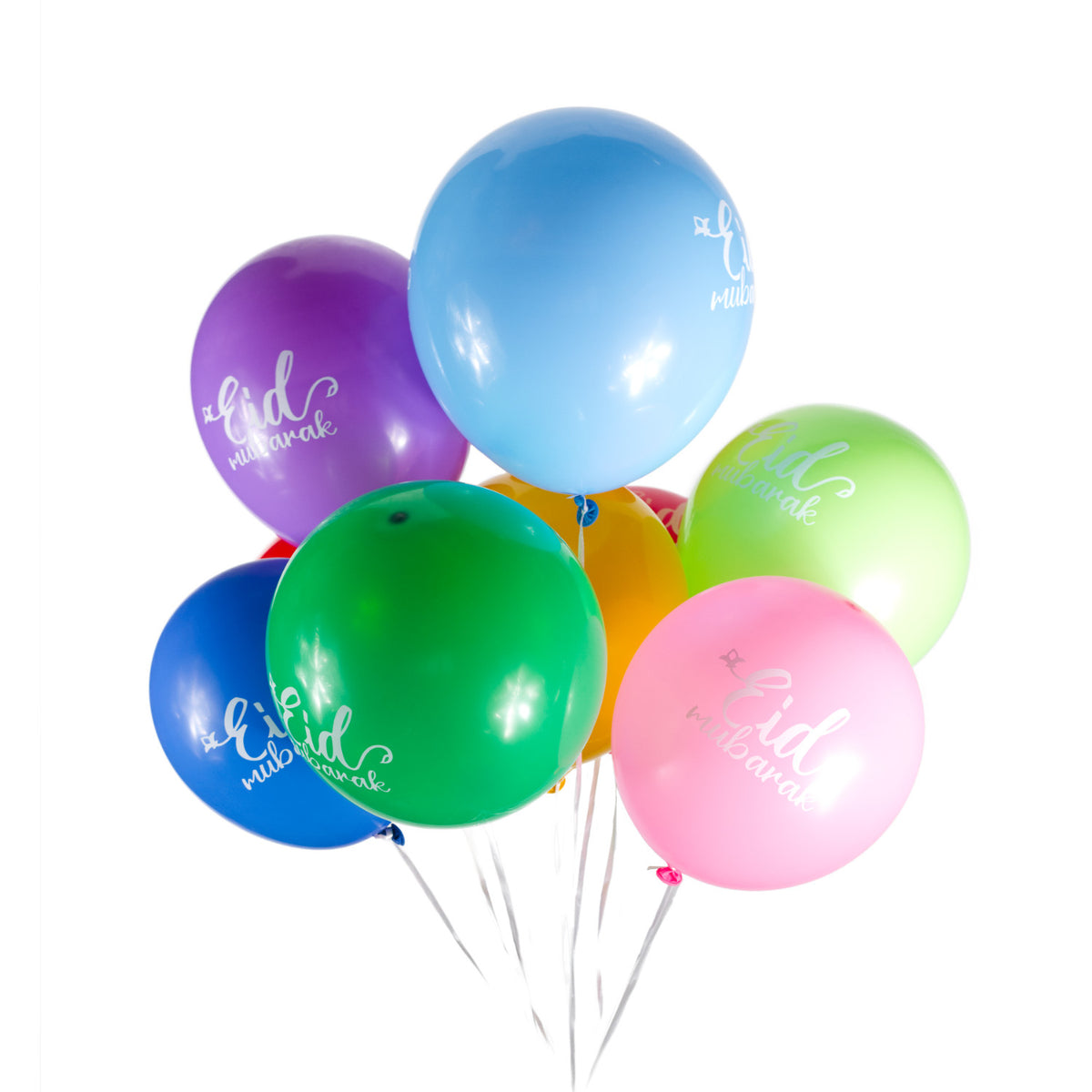 Eid Mubarak Balloons - Multi-Coloured - Anafiya Gifts