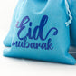 Eid Mubarak Gift Pouches - Blue - Pack of 5