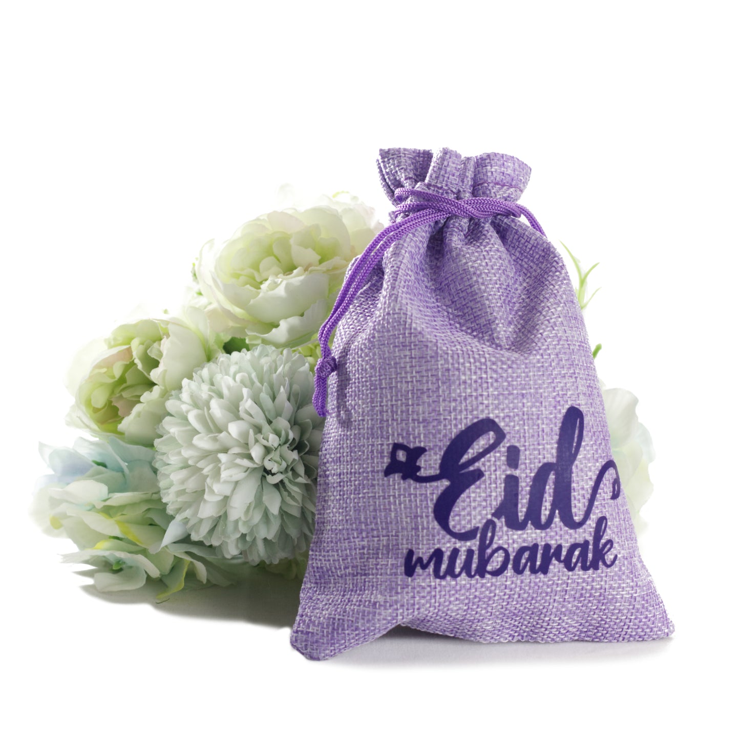 Eid Mubarak Gift Pouches - Purple - Pack of 5
