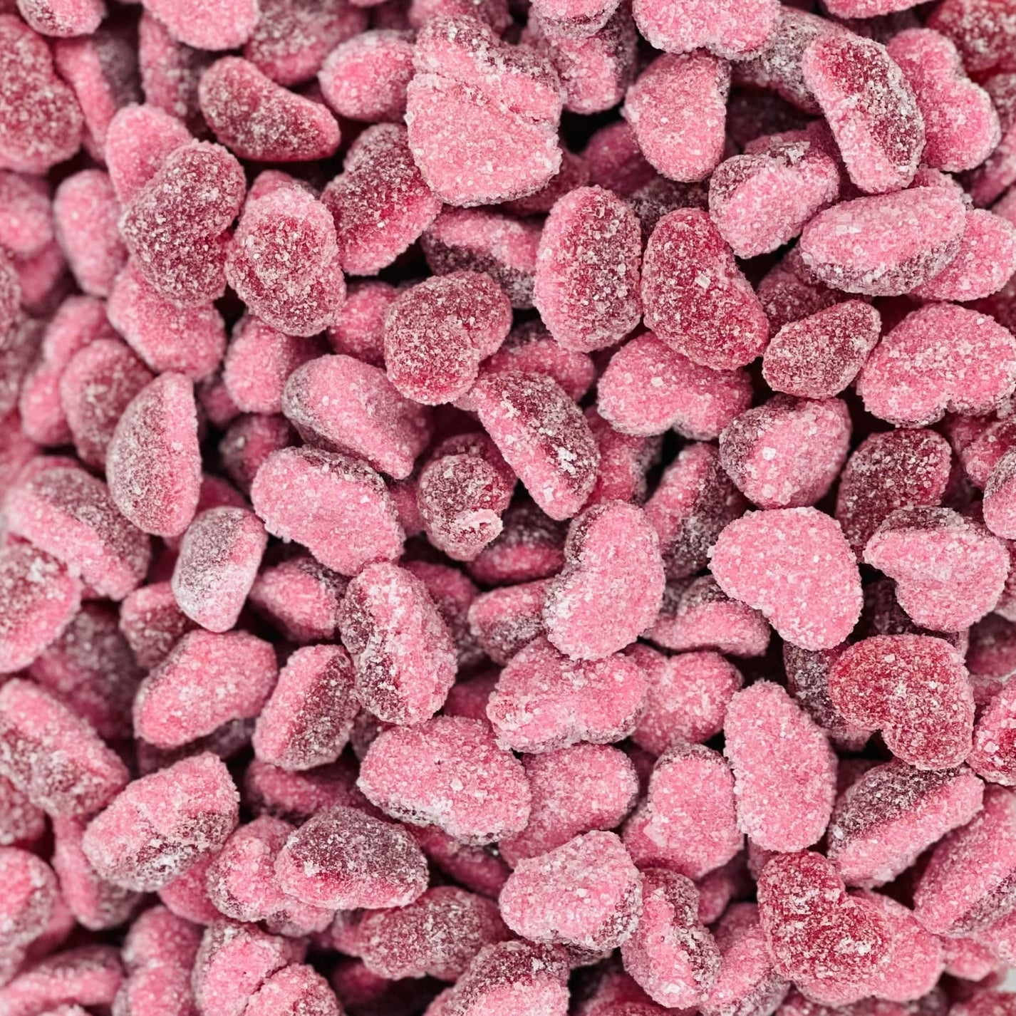 Fizzy Strawberry Hearts - 1kg Bulk Bag