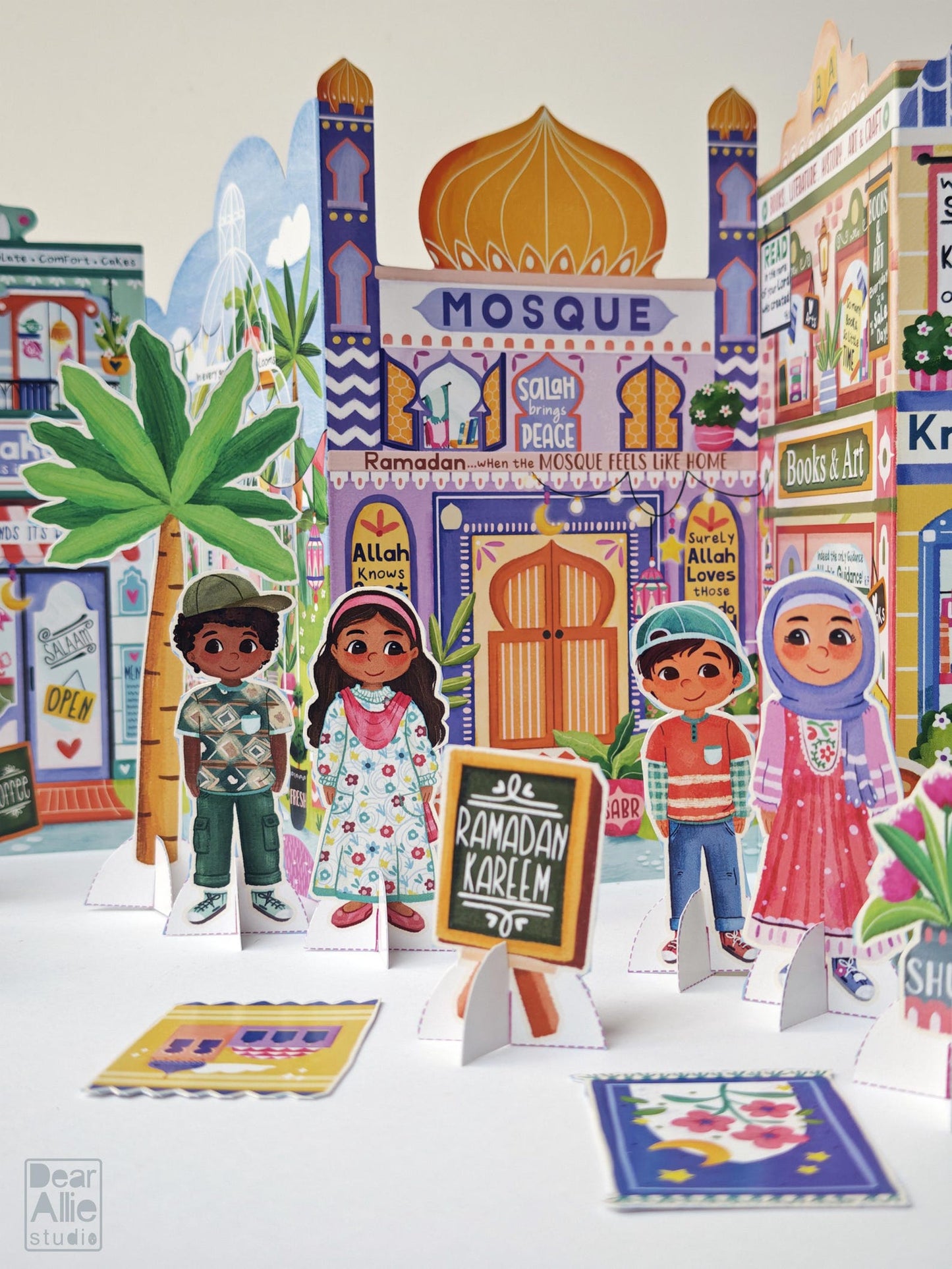 My Ramadan Paper Town 2026 - Stickers & Cut-Out Dolls Included