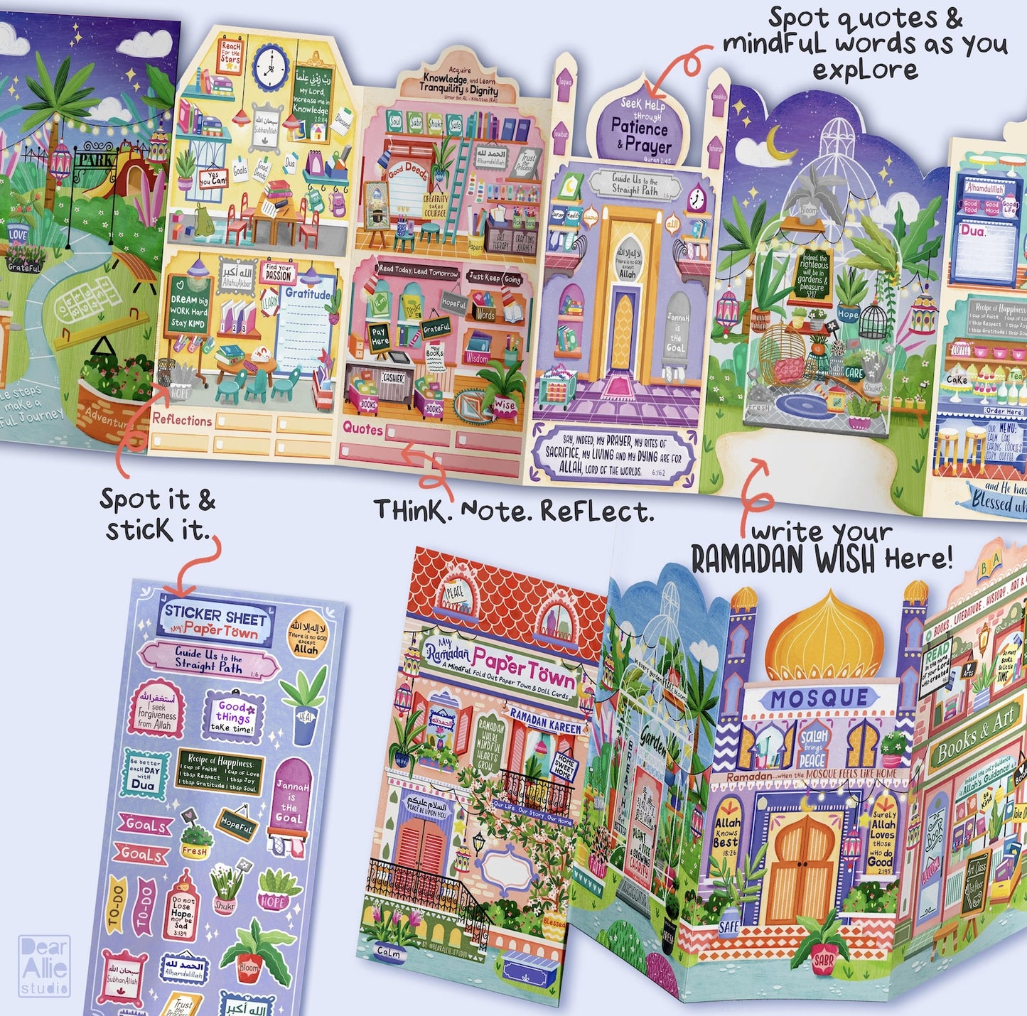 My Ramadan Paper Town 2026 - Stickers & Cut-Out Dolls Included