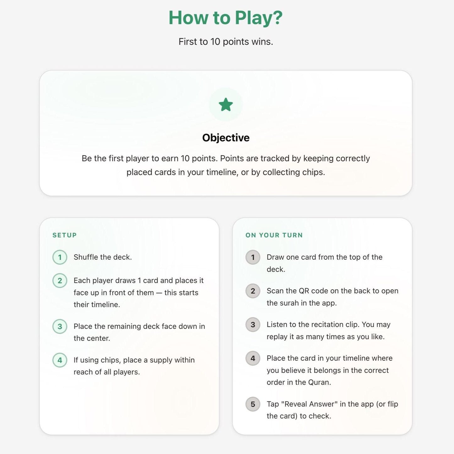 WhatSurah - The Quran Card Game