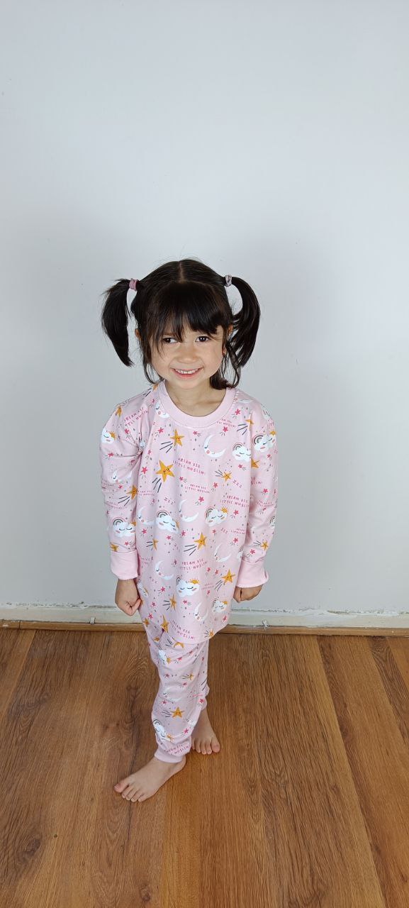 Dream Big Little Muslimah Pyjamas - Pastel Pink