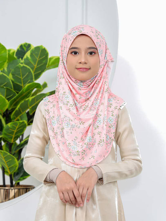 Pink Peony Kids Hijab