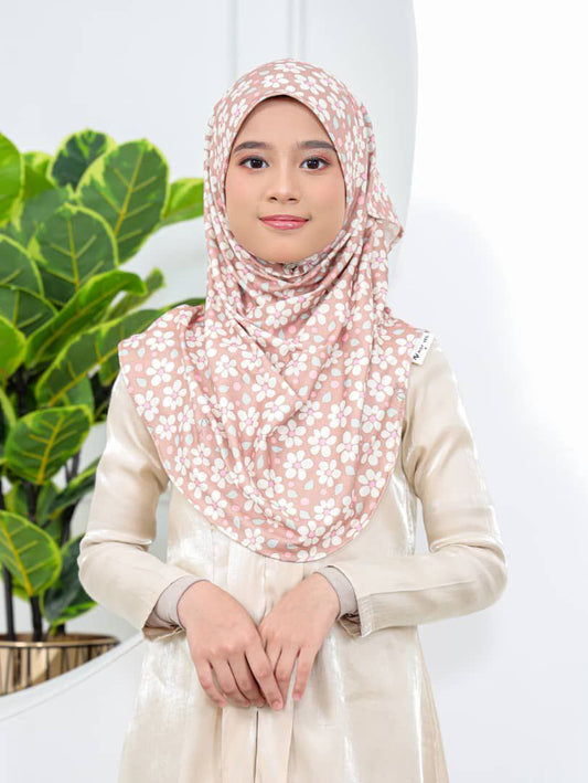 Brown Blossom Kids Hijab