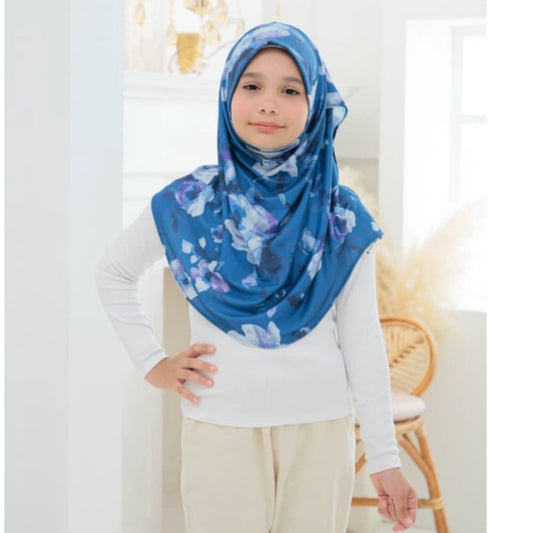 Shades of Purple Floral Kids Hijab