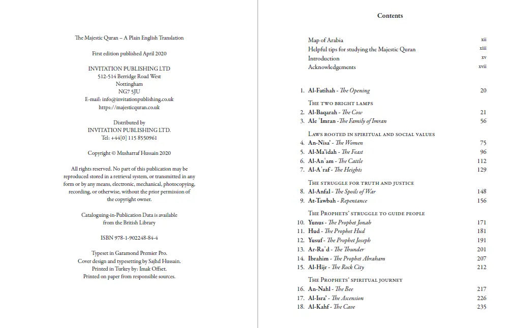 The Majestic Quran - English Translation Only