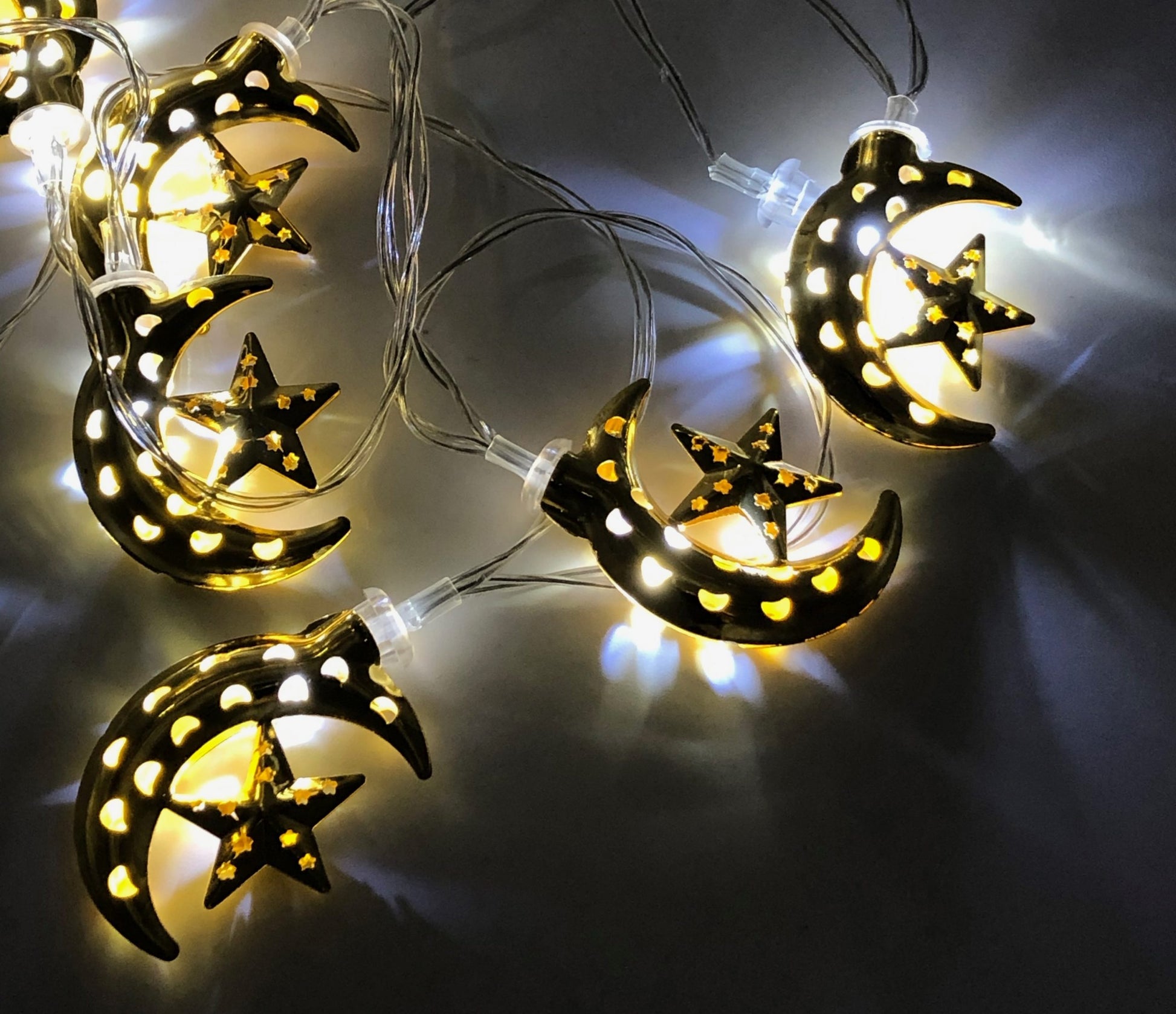 Crescent and Star Lights - Gold - Anafiya Gifts