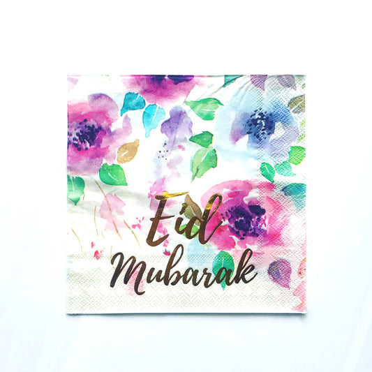 Eid Floral Napkins - Springtime Wonder