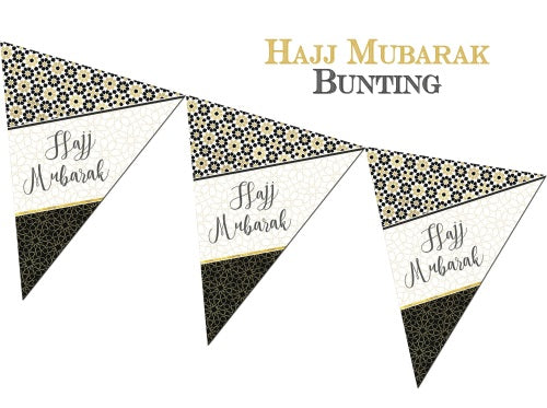 Hajj Mubarak Bunting - Zellige - Anafiya Gifts
