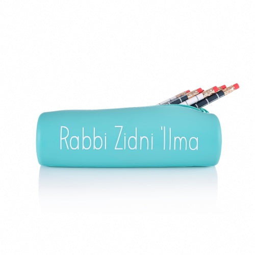 Rabbi Zidni 'Ilma Pencil Case - Aqua - Anafiya Gifts