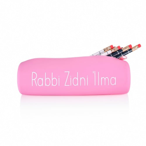 Rabbi Zidni 'Ilma Pencil Case - Blush - Anafiya Gifts