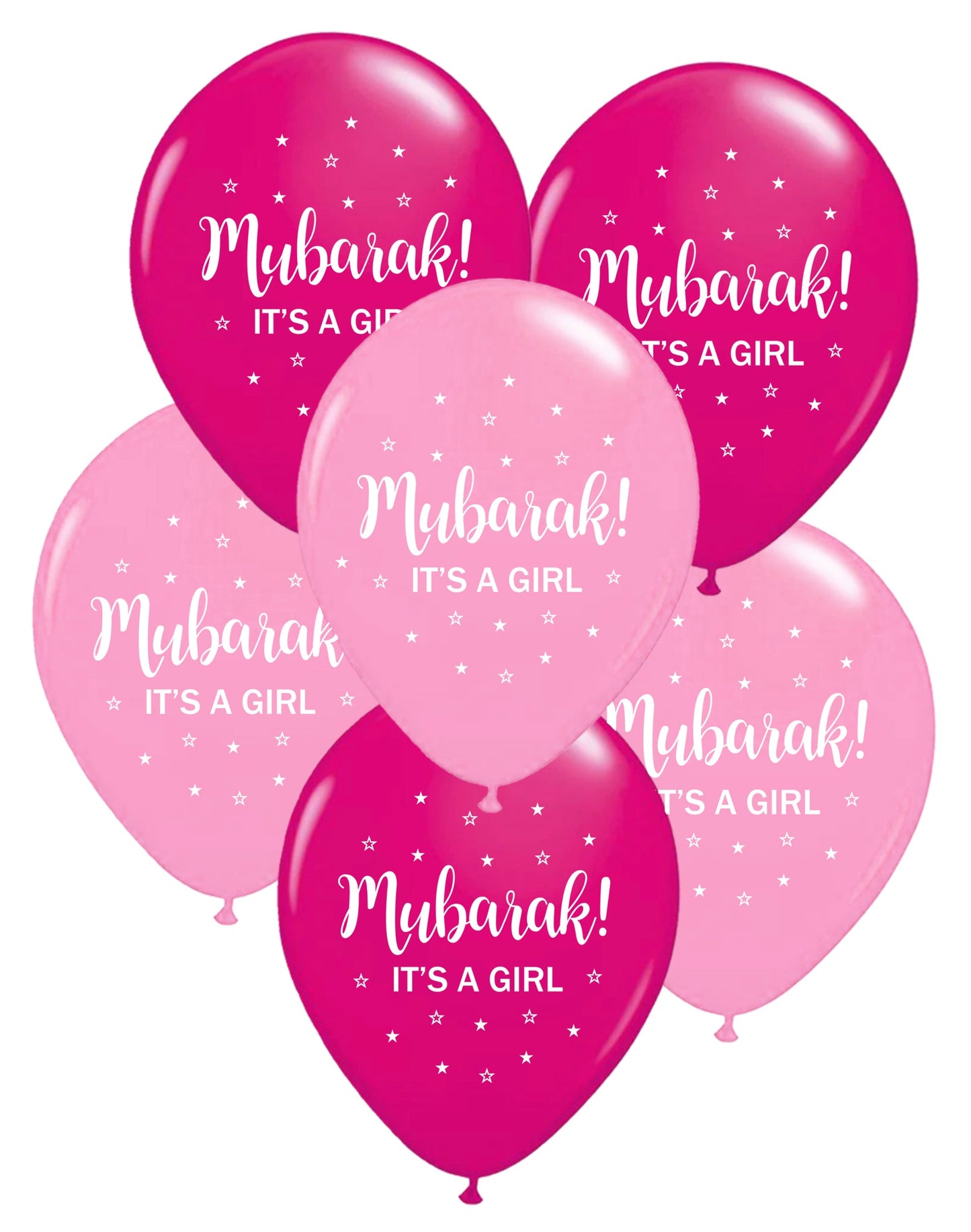 Mubarak It's A Girl Balloons