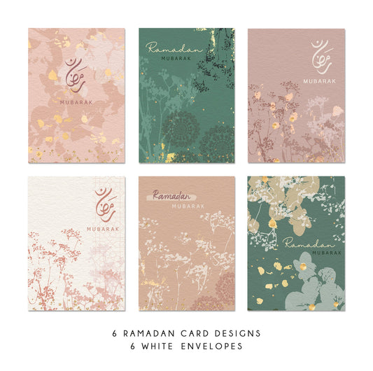 Ramadan Cards - 6 Pack - Chic Boho