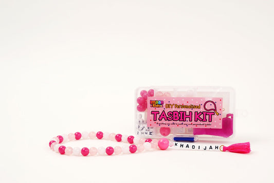 DIY Personalised Tasbih Making Kit - Pink